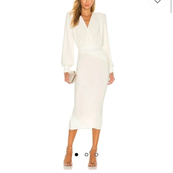 Zhivago | Dresses | Zhivago Midi Dress White Open To Offers | Poshmark